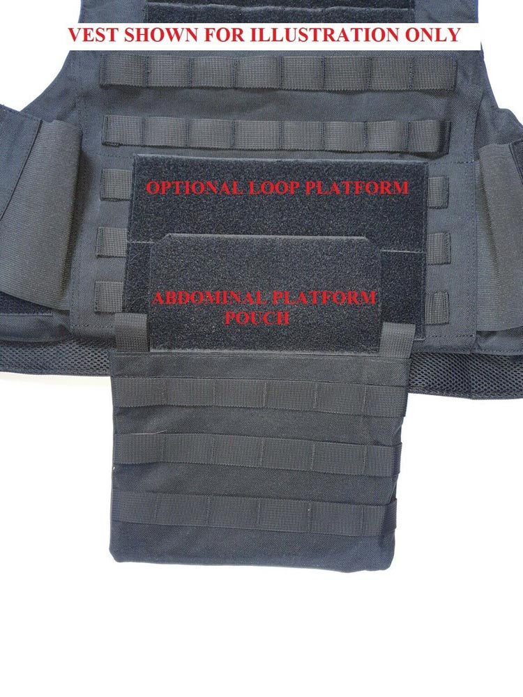 Tactical Scorpion Gear MOLLE Abdominal Armor Panel Pouch AR500 - Color Choices