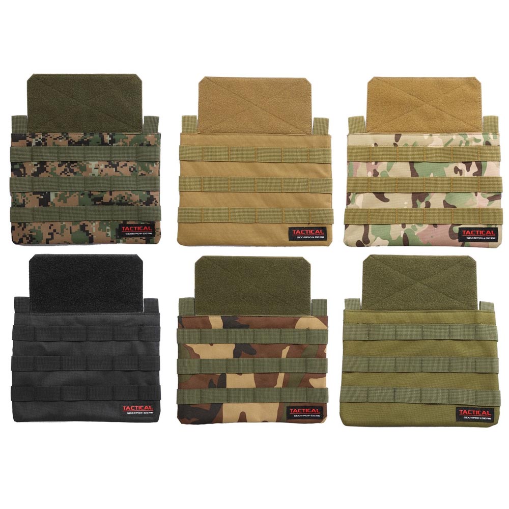 Tactical Scorpion Gear MOLLE Abdominal Armor Panel Pouch AR500 - Color Choices