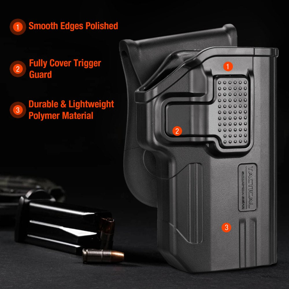 Tactical Scorpion Gear Polymer Paddle Level II Holster Fits Byrna SD and XL