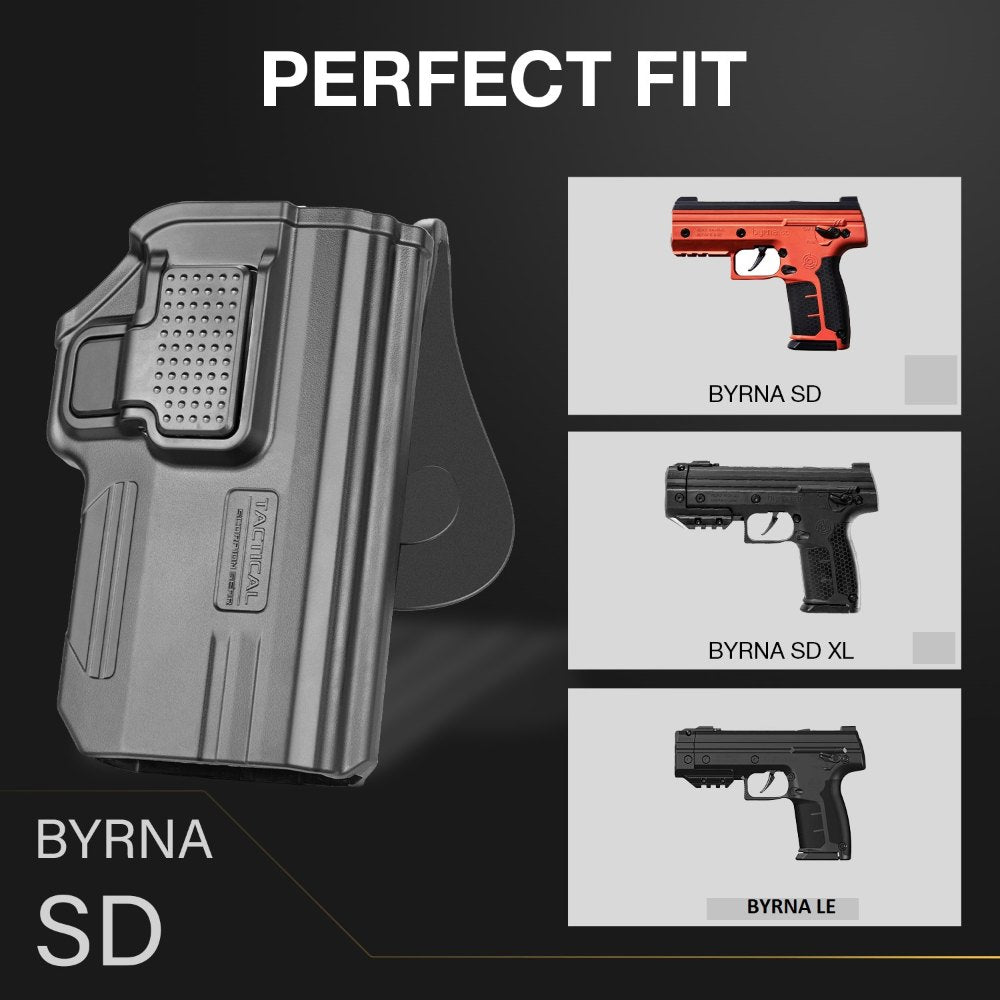 Tactical Scorpion Gear Polymer Paddle Level II Holster Fits Byrna SD and XL