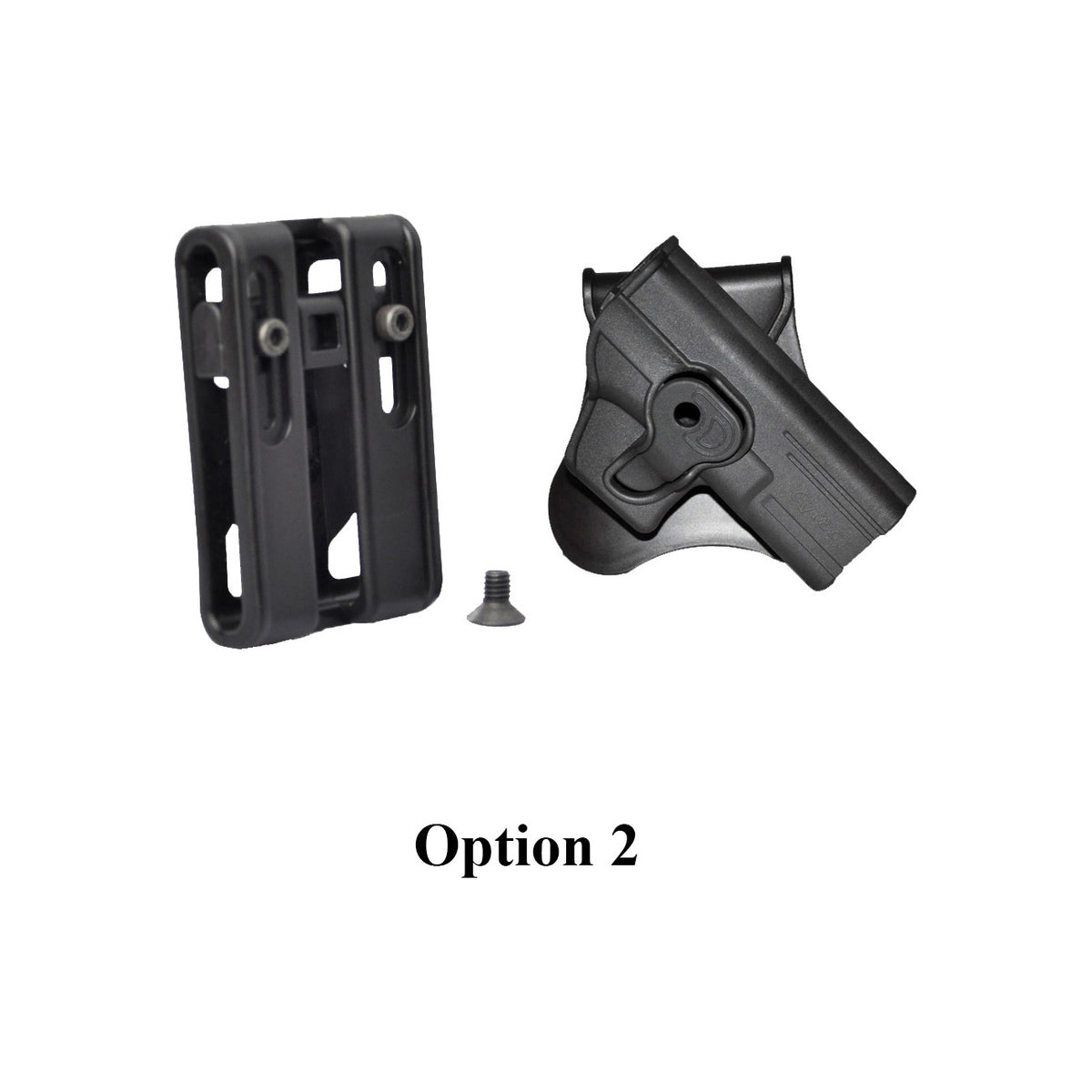 Tactical Scorpion Gear - Ruger LC9 With Crimson Laser Modular Level II Retention Polymer Paddle Holster