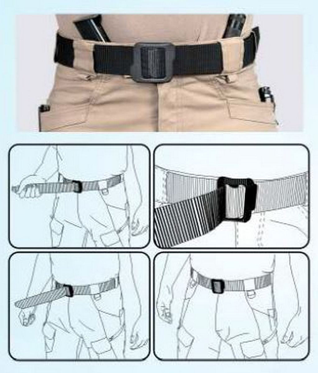 Tactical Scorpion Gear - TSG-DB001S 1.5 inch Riggers TDU Nylon Duty Gun Belt