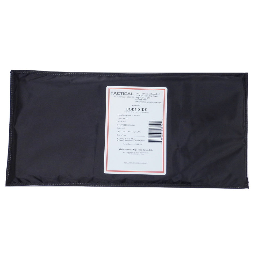 Tactical Scorpion Gear - Waterproof 6" x 13" cummerbund soft level IIIA