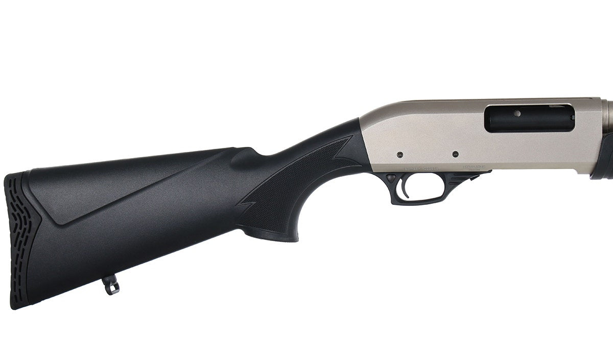 PUMP ACTION 12 Gauge SHOTGUN featuring 26" 4140 Drilled Steel Barrel 5 + 1 Magazine Capacity