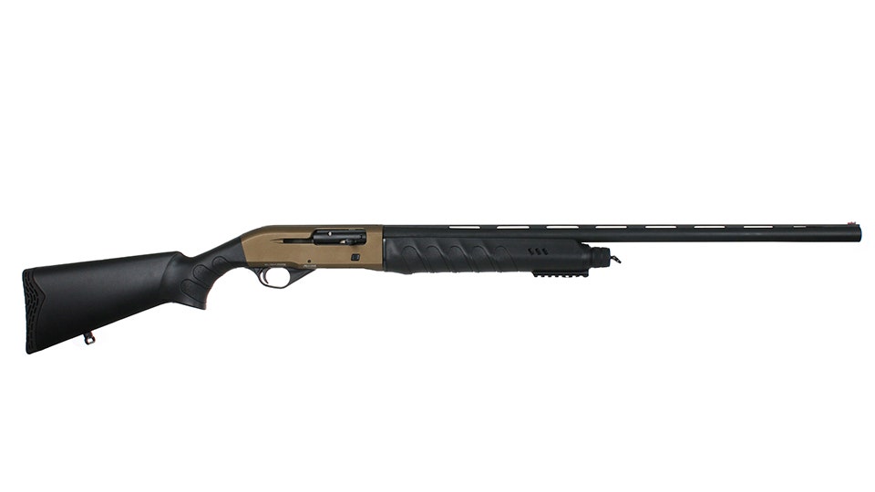 SEMI AUTOMATIC 12 Gauge SHOTGUN Cerakote, 28" 4140 Drilled Steel Barrel, 5 + 1 Magazine Capacity