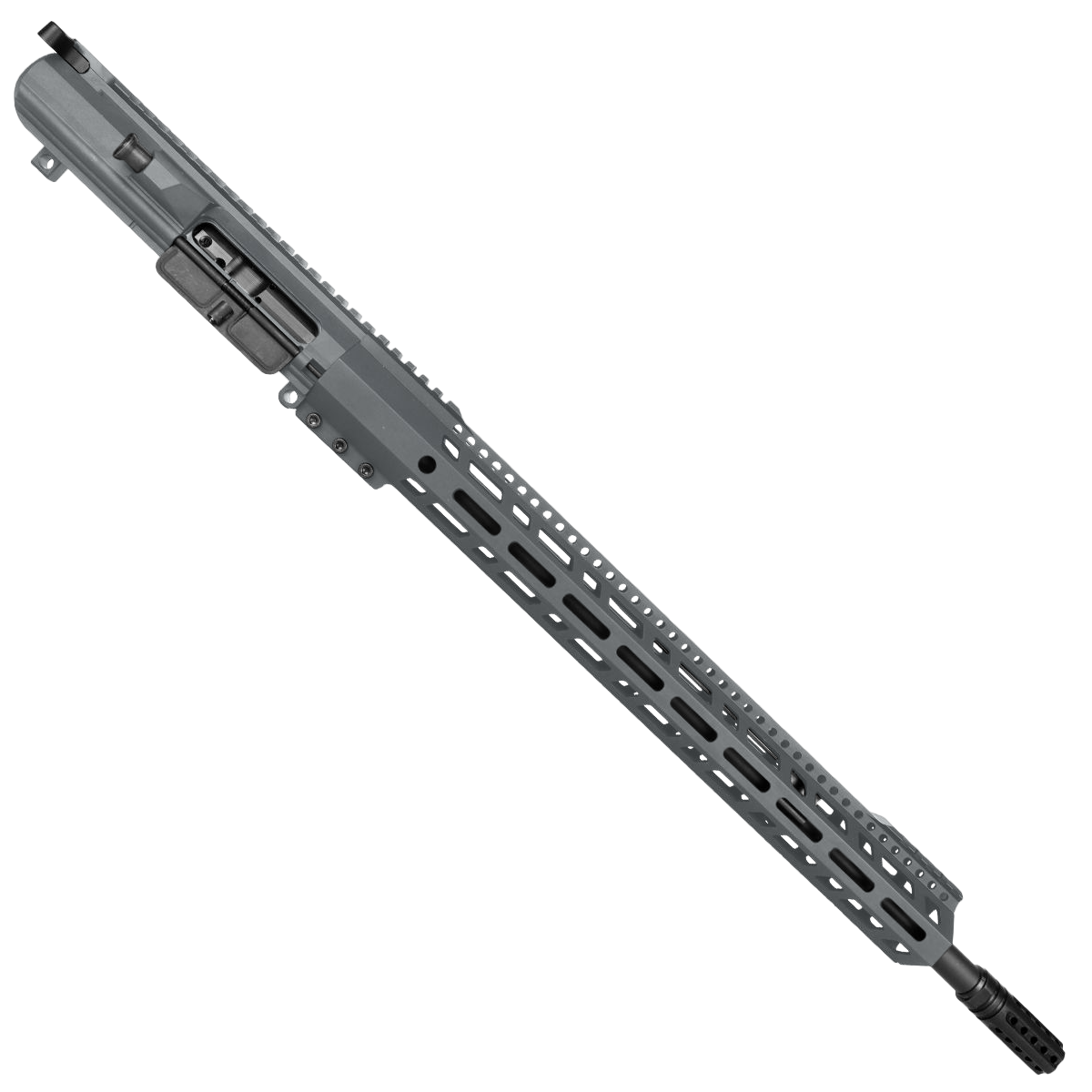 AR10/LR.308 RIFLE UPPER ASSEMBLY 20" BARREL 18" CUSTOM BEVEL CUT M-LOK HANDGUARD - TUNGSTEN