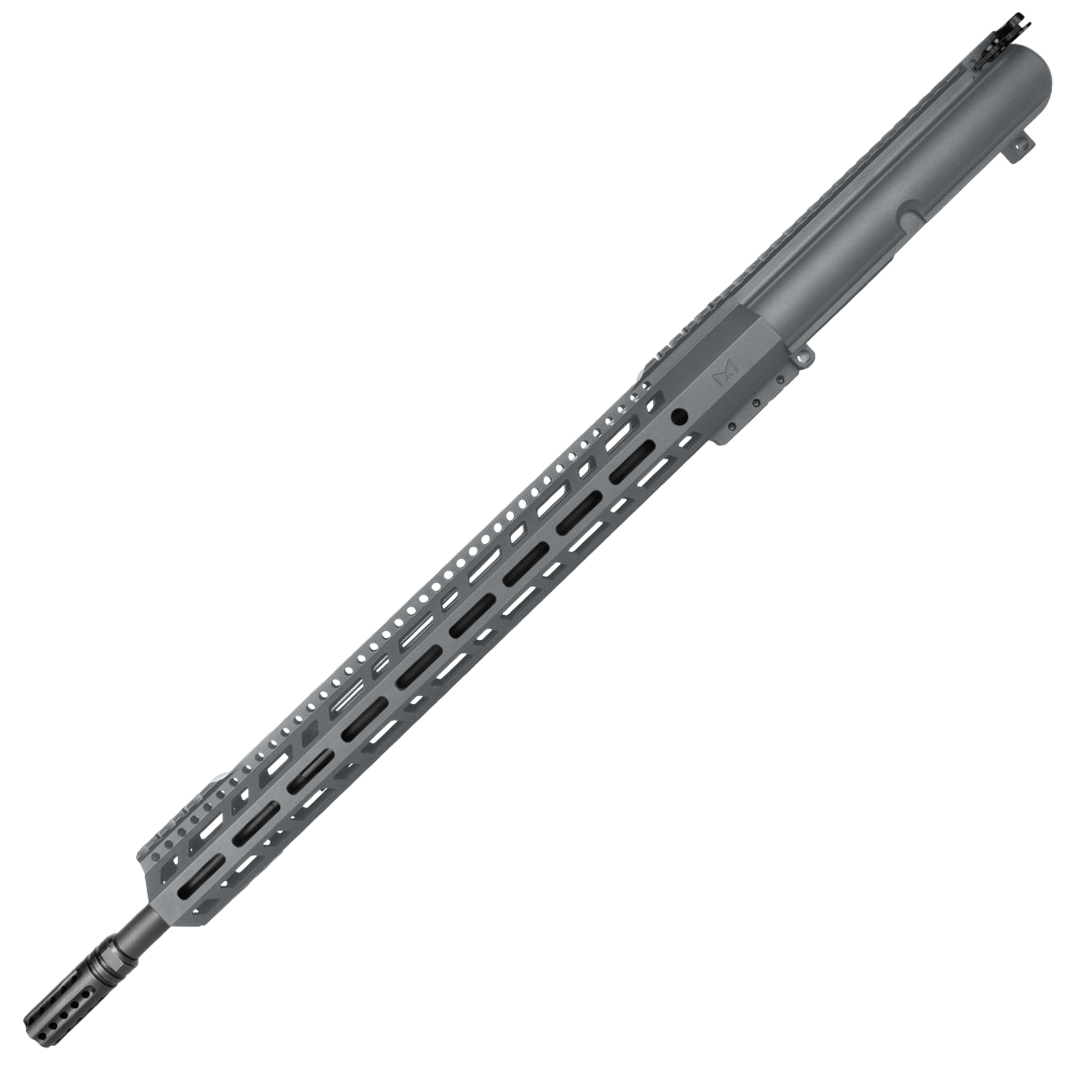 AR10/LR.308 RIFLE UPPER ASSEMBLY 20" BARREL 18" CUSTOM BEVEL CUT M-LOK HANDGUARD - TUNGSTEN