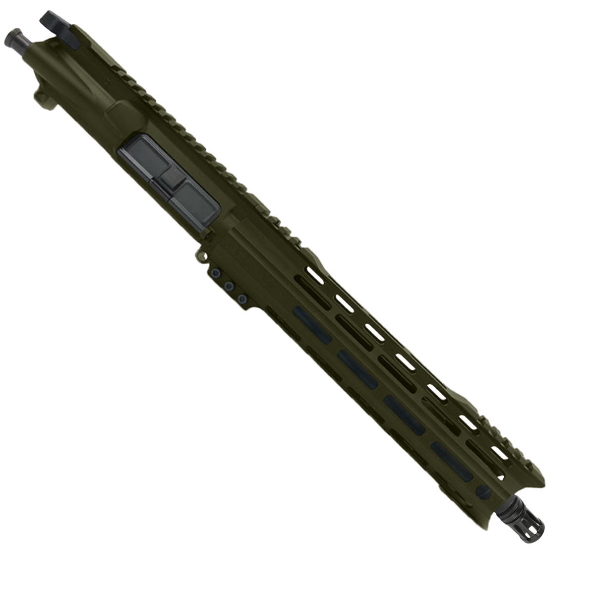AR15 .223/5.56 Pistol Upper Assembly 10" Barrel Custom 10" Top Cut Hybrid MLOK Handguard Complete w/ Charging Handle - Magpul ODG