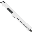 AR15 .223/5.56 Pistol Upper Assembly 10" Barrel Custom 10" Top Cut Hybrid MLOK Handguard Complete w/ Charging Handle - Storm Trooper White