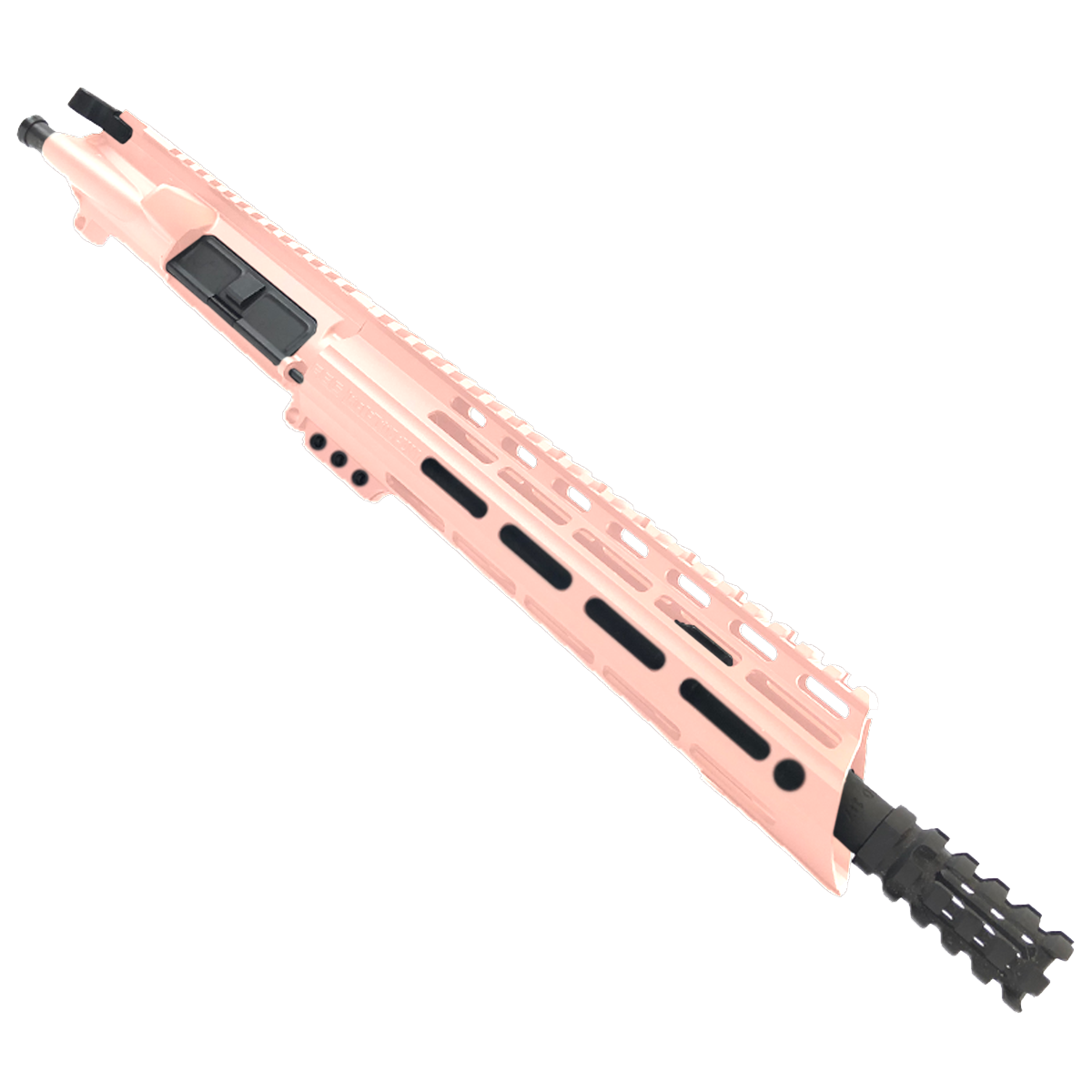 AR15 .223/5.56 Pistol Upper Assembly 10" Barrel Custom 10" Slanted MLOK Handguard Complete w/ Charging Handle - Rose Gold