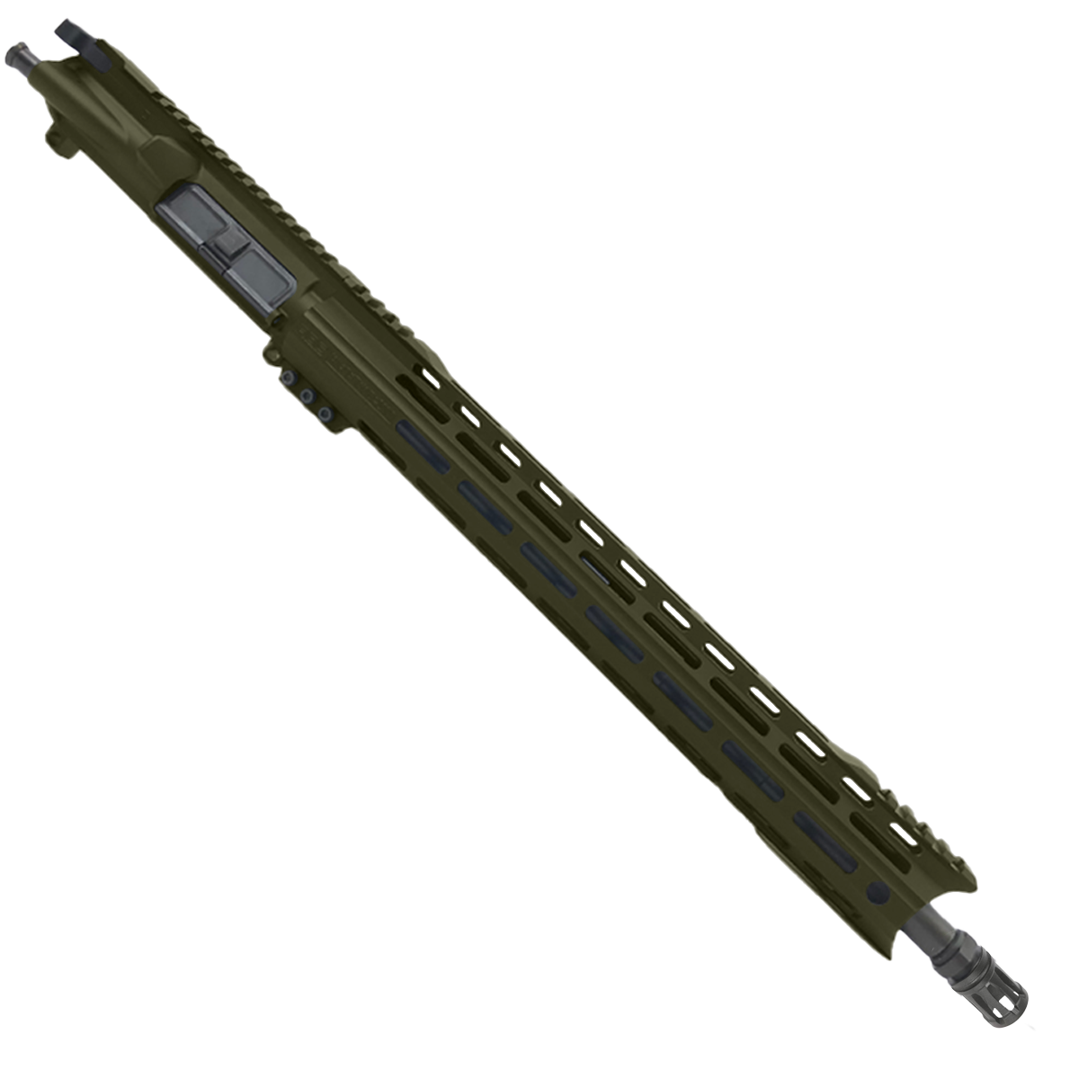 AR15 .223/5.56 Rifle Upper Assembly 16" Barrel Custom 15" Top Cut Hybrid MLOK Handguard Complete w/ Charging Handle - Magpul ODG