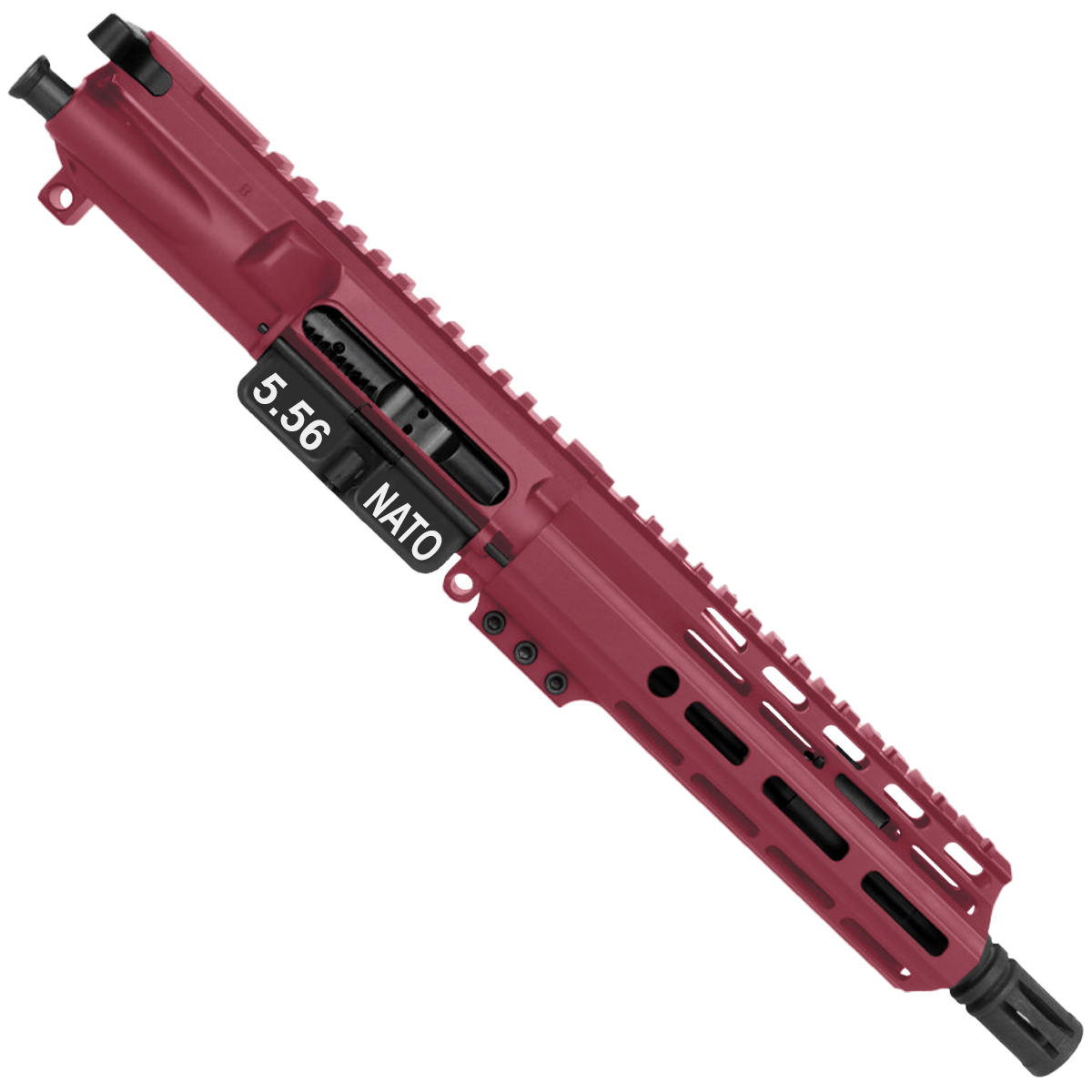 AR15 .223/5.56 Pistol Upper Assembly 7.5' Barrel MLOK Handguard Complete w/ Charging Handle - Cranberry Frost