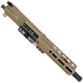 AR15 .223/5.56 Pistol Upper Assembly 7.5' Barrel MLOK Handguard Complete w/ Charging Handle - Flat Dark Earth