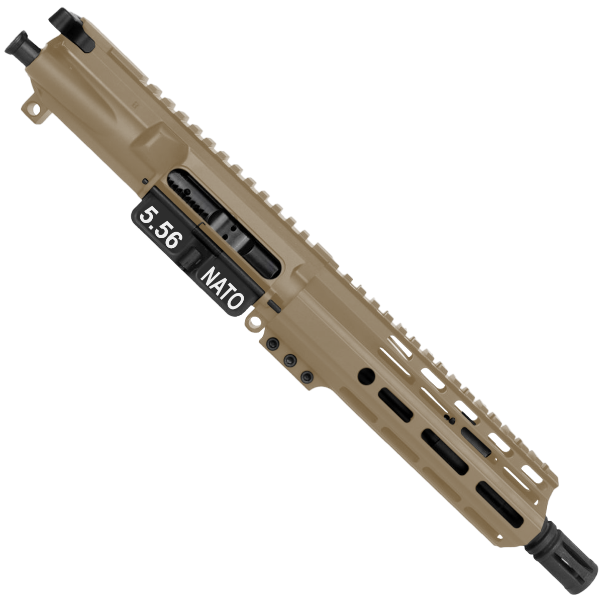 AR15 .223/5.56 Pistol Upper Assembly 7.5' Barrel MLOK Handguard Complete w/ Charging Handle - Flat Dark Earth