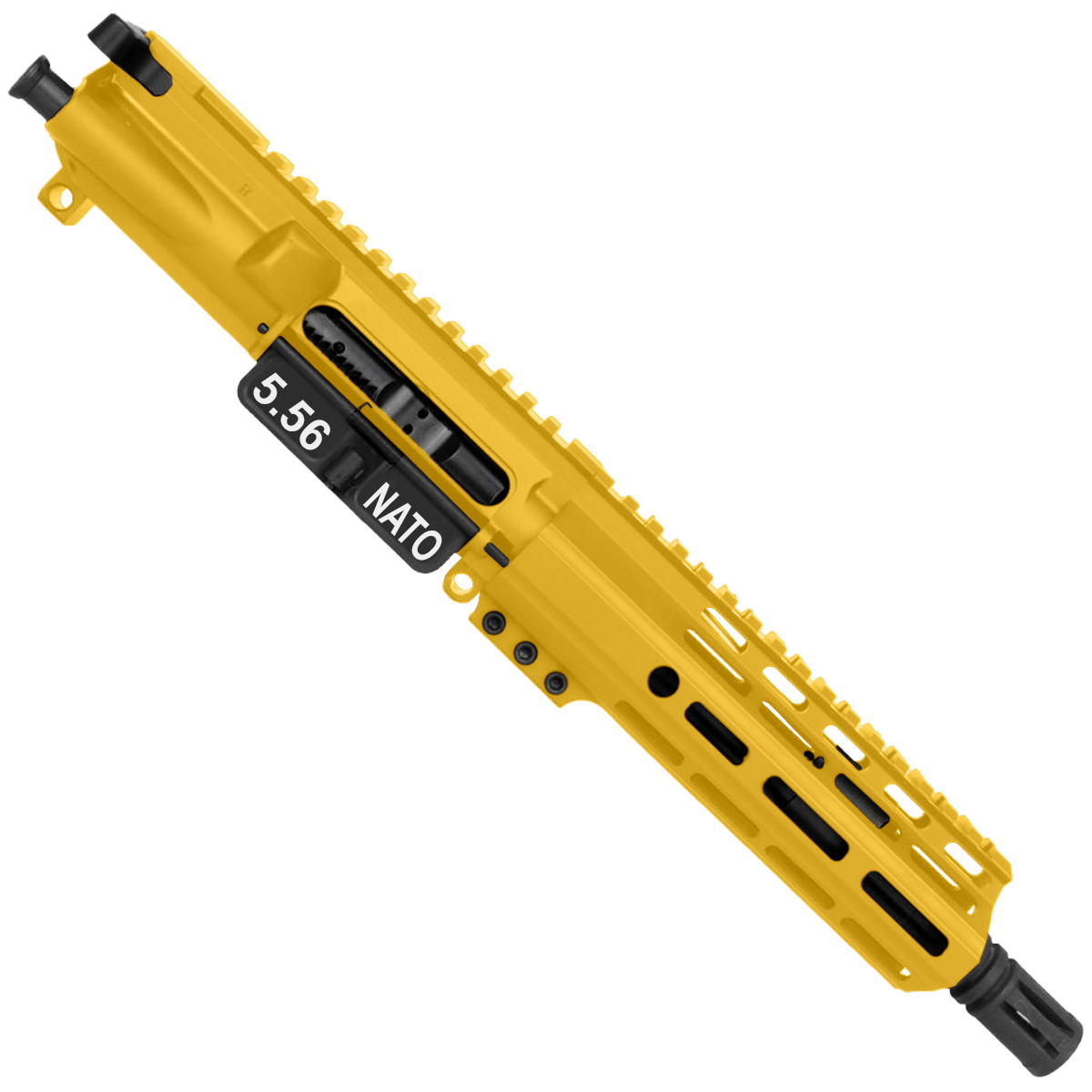 AR15 .223/5.56 Pistol Upper Assembly 7.5' Barrel MLOK Handguard Complete w/ Charging Handle - Gold