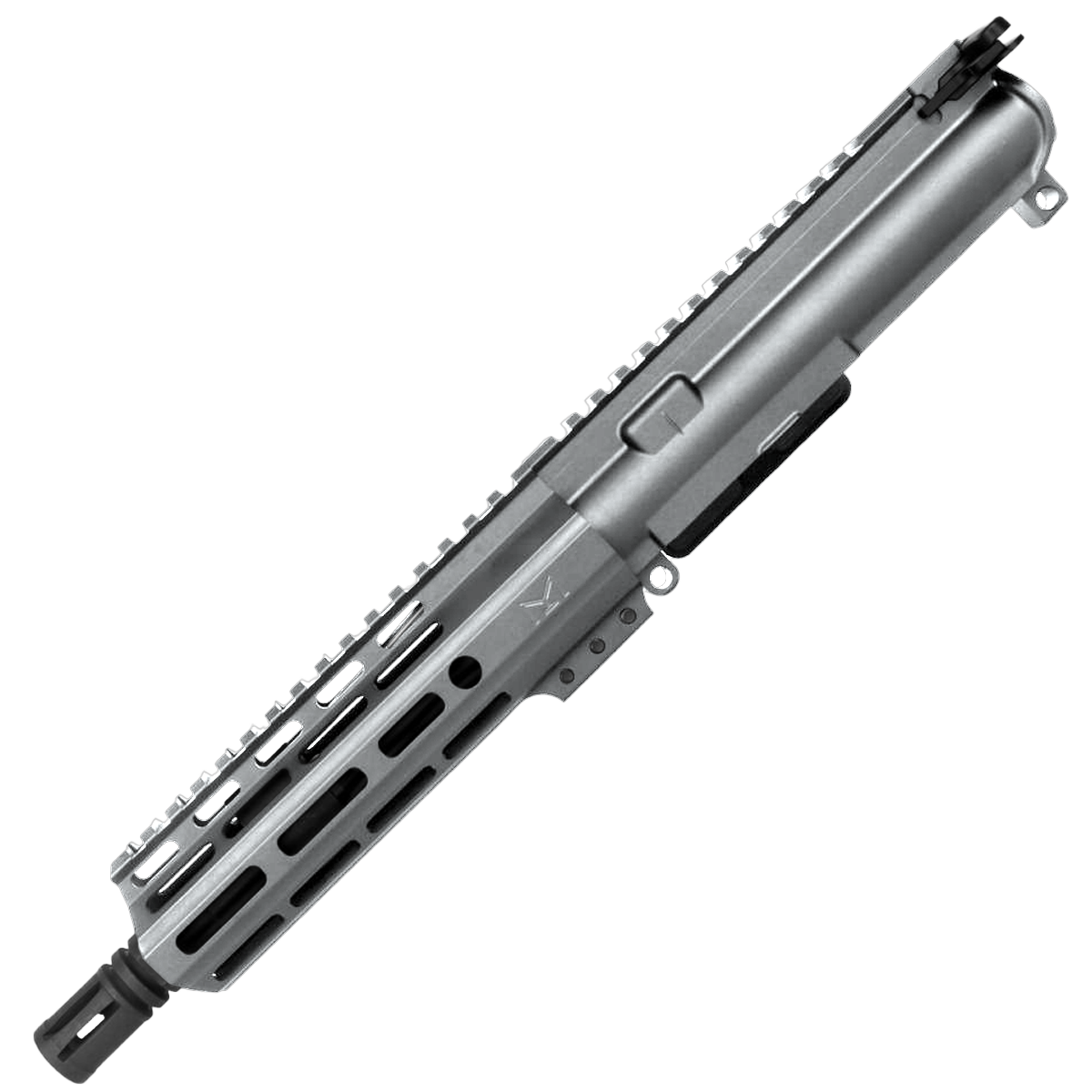 AR15 .223/5.56 Pistol Upper Assembly 7.5' Barrel MLOK Handguard Complete w/ Charging Handle - Tungsten Gray