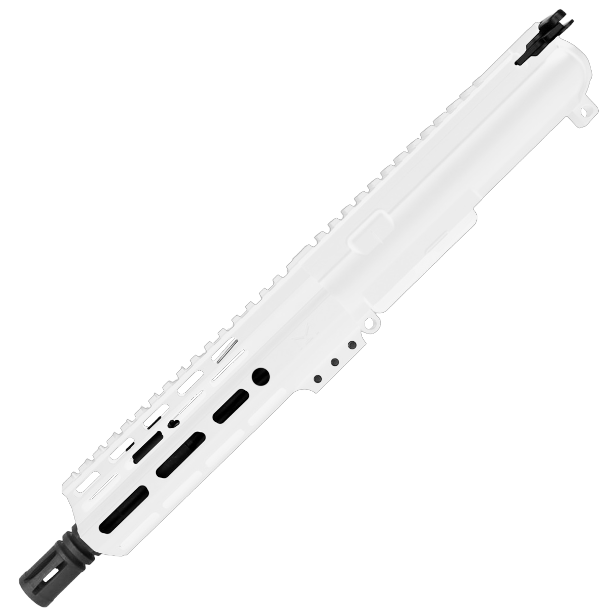 AR15 .223/5.56 Pistol Upper Assembly 7.5' Barrel MLOK Handguard Complete w/ Charging Handle - White
