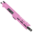 AR15 .223/5.56 Pistol Upper Assembly 7" Barrel Custom 7" Top Cut Hybrid MLOK Handguard Complete w/ Charging Handle - Sig Pink