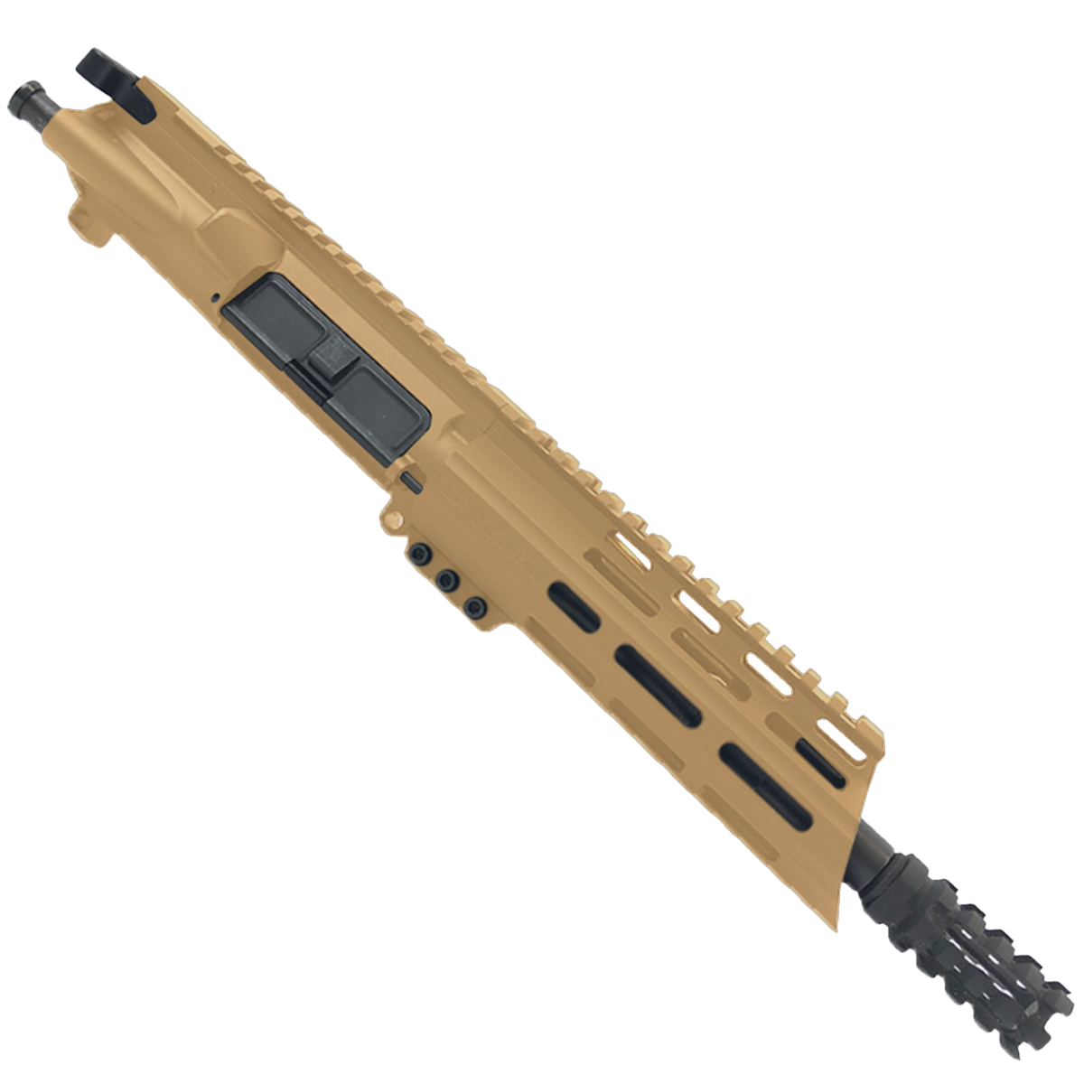 AR15 .223/5.56 Pistol Upper Assembly 7" Barrel Custom 7" Slanted MLOK Handguard Complete w/ Charging Handle - Burnt Bronze