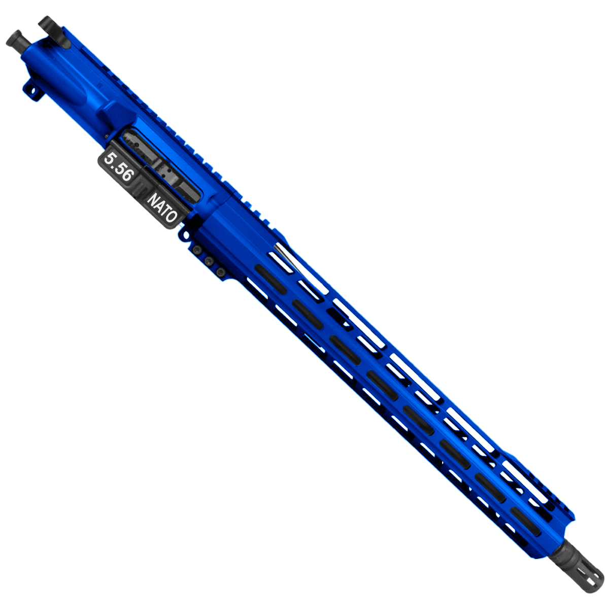 AR-15 Rifle Build Kit .223/556 NATO 16" Barrel 15" M-Lok Handguard - Flame Blue