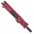 AR15 .223/5.56 Micro Pistol Upper Assembly 5" Barrel Custom 4" MLOK Handguard - Cranberry Frost