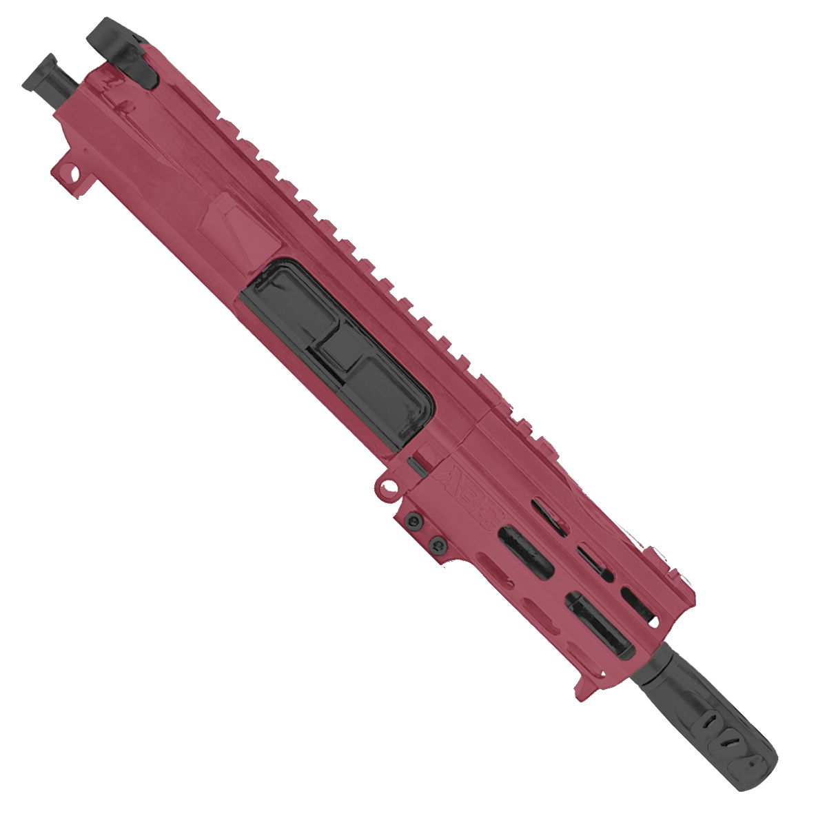 AR15 .223/5.56 Micro Pistol Upper Assembly 5" Barrel Custom 4" MLOK Handguard - Cranberry Frost