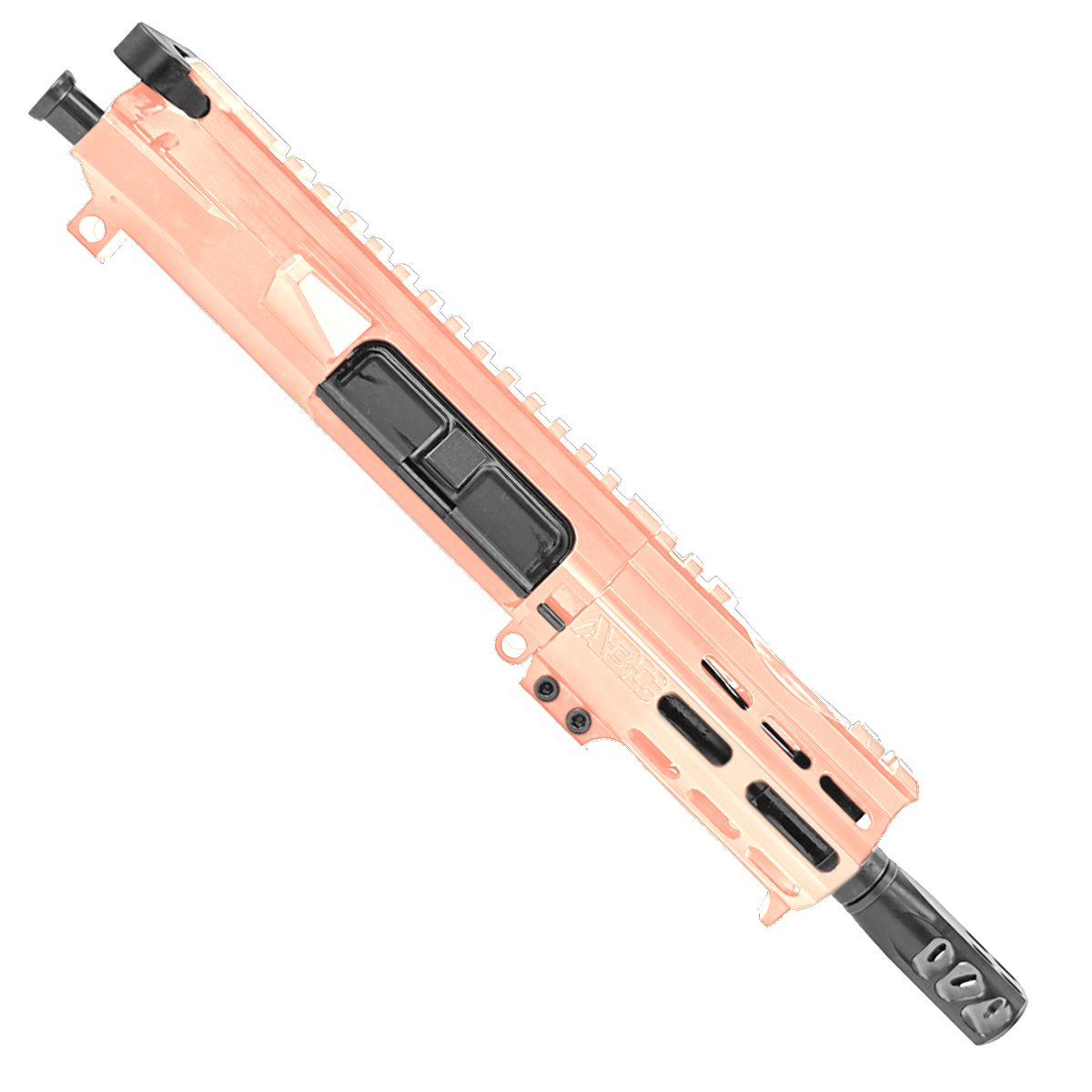 AR15 .223/5.56 Micro Pistol Upper Assembly 5" Barrel Custom 4" MLOK Handguard - Rose Gold