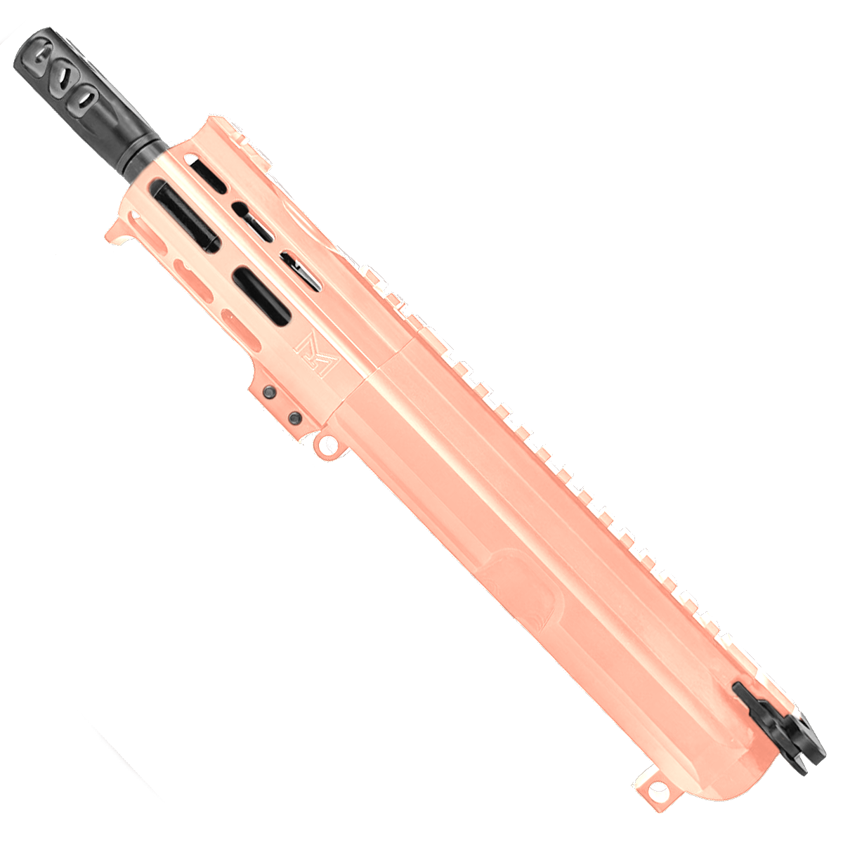 AR15 .223/5.56 Micro Pistol Upper Assembly 5" Barrel Custom 4" MLOK Handguard - Rose Gold
