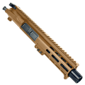 AR15 .223/5.56 Micro Pistol Upper Assembly 5" Barrel Custom 5.5" MLOK Handguard Complete w/ Charging Handle- Burnt Bronze