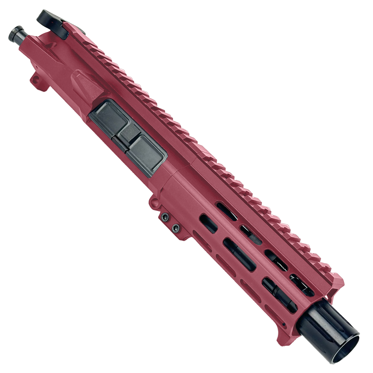AR15 Billet Micro Pistol Build Kit 556 NATO 5" Barrel 5" M-Lok Handguard - Cranberry Frost