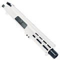 AR15 .223/5.56 Micro Pistol Upper Assembly 5" Barrel Custom 5.5" MLOK Handguard Complete w/ Charging Handle - Storm Trooper White