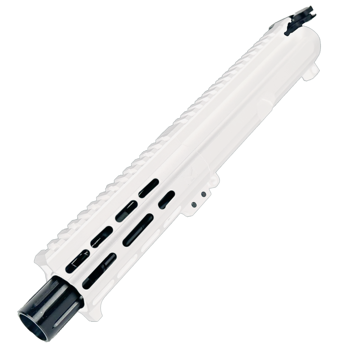AR15 Billet Micro Pistol Build Kit 556 NATO 5" Barrel 5" M-Lok Handguard - Storm Trooper White
