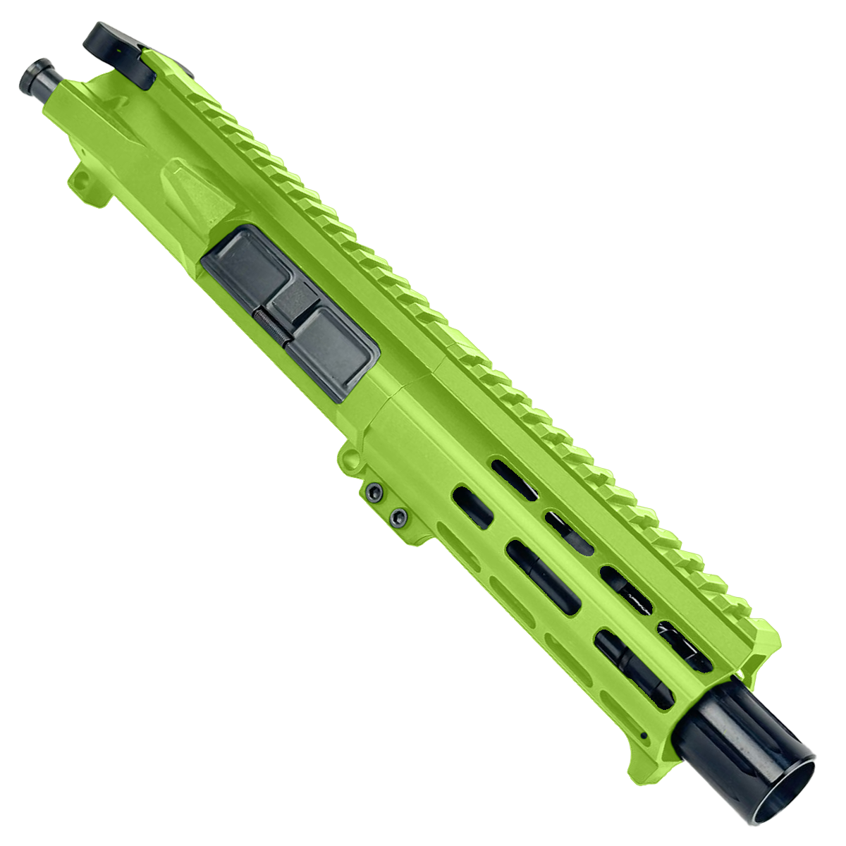 AR15 Billet Micro Pistol Build Kit 556 NATO 5" Barrel 5" M-Lok Handguard - Zombie Green