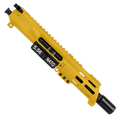 AR15 .223/5.56 Micro Pistol Upper Assembly 5" Barrel Custom 5" Top Cut Custom MLOK Handguard Complete w/ Charging Handle- Gold