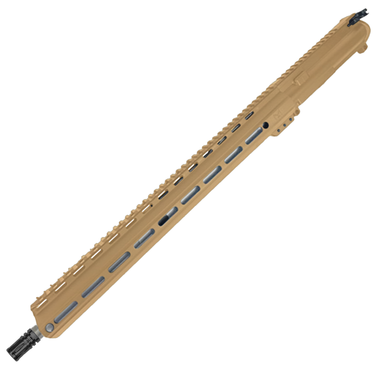 AR-15 .223 WYLDE Upper Assembly 18" Stainless Barrel 17" MLOK Rail Complete w/ Charging Handle - Burnt Bronze