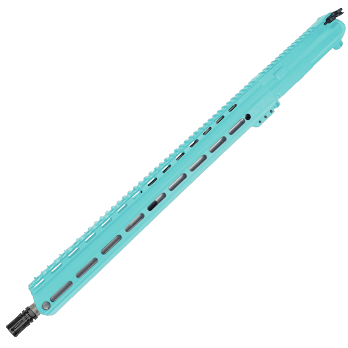 AR-15 .223 WYLDE Upper Assembly 18" Stainless Barrel 17" MLOK Rail Complete w/ Charging Handle - Robins Egg Blue