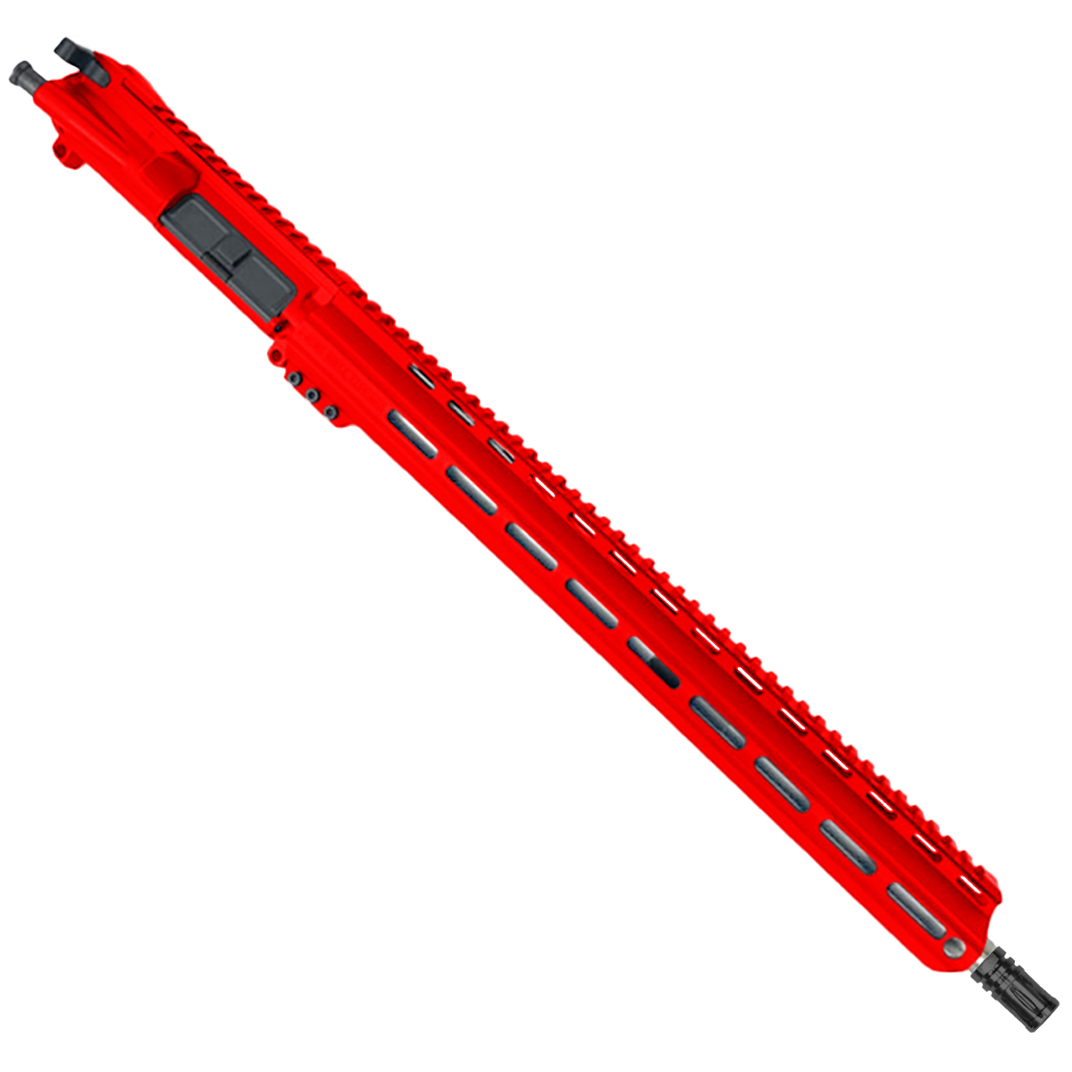 AR-15 .223 WYLDE Upper Assembly 18" Stainless Barrel 17" MLOK Rail Complete w/ Charging Handle - Red