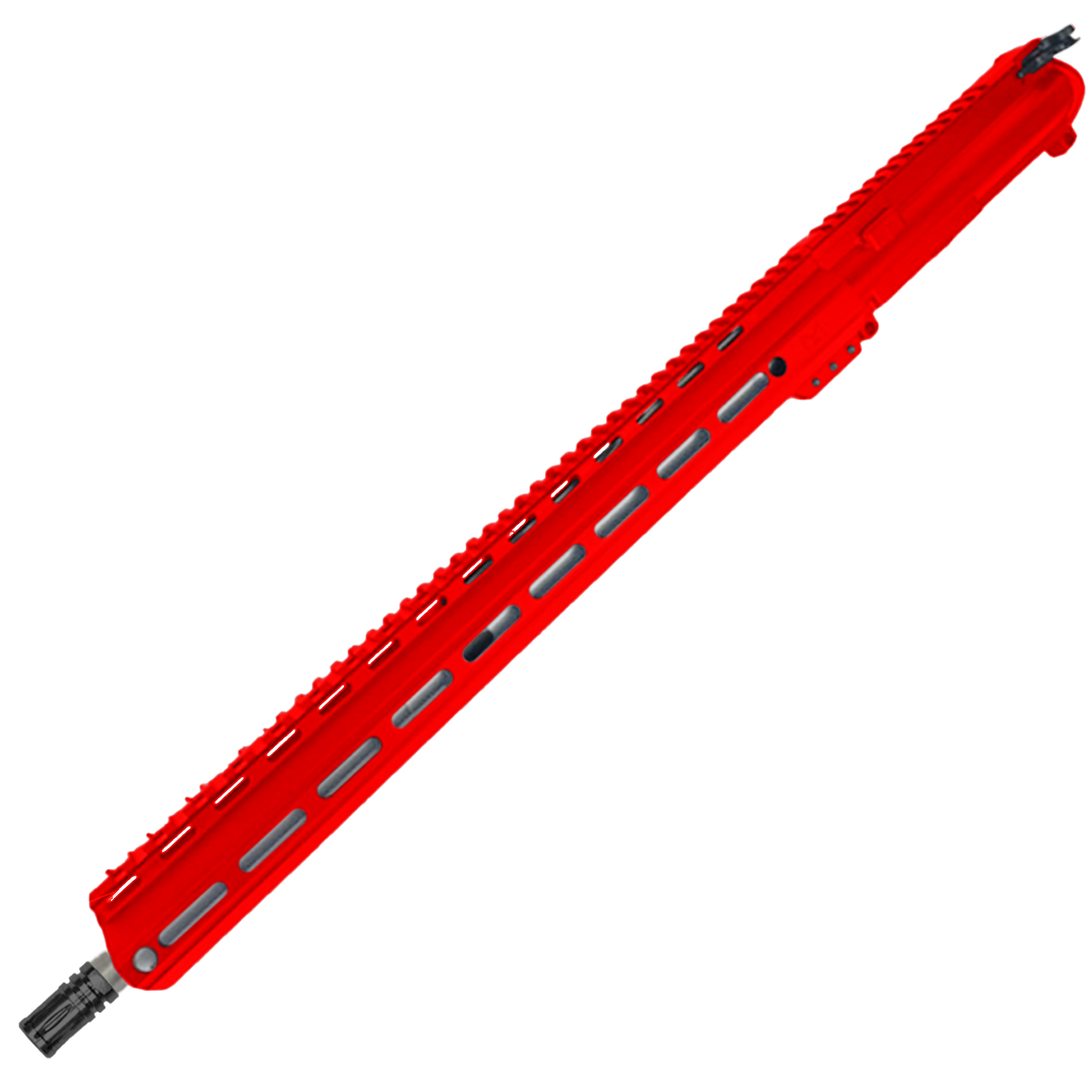 AR-15 .223 WYLDE Upper Assembly 18" Stainless Barrel 17" MLOK Rail Complete w/ Charging Handle - Red