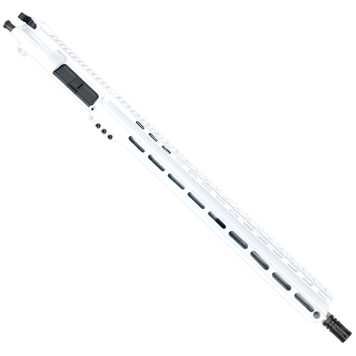 AR-15 .223 WYLDE Upper Assembly 18" Stainless Barrel 17" MLOK Rail Complete w/ Charging Handle - Storm Trooper White