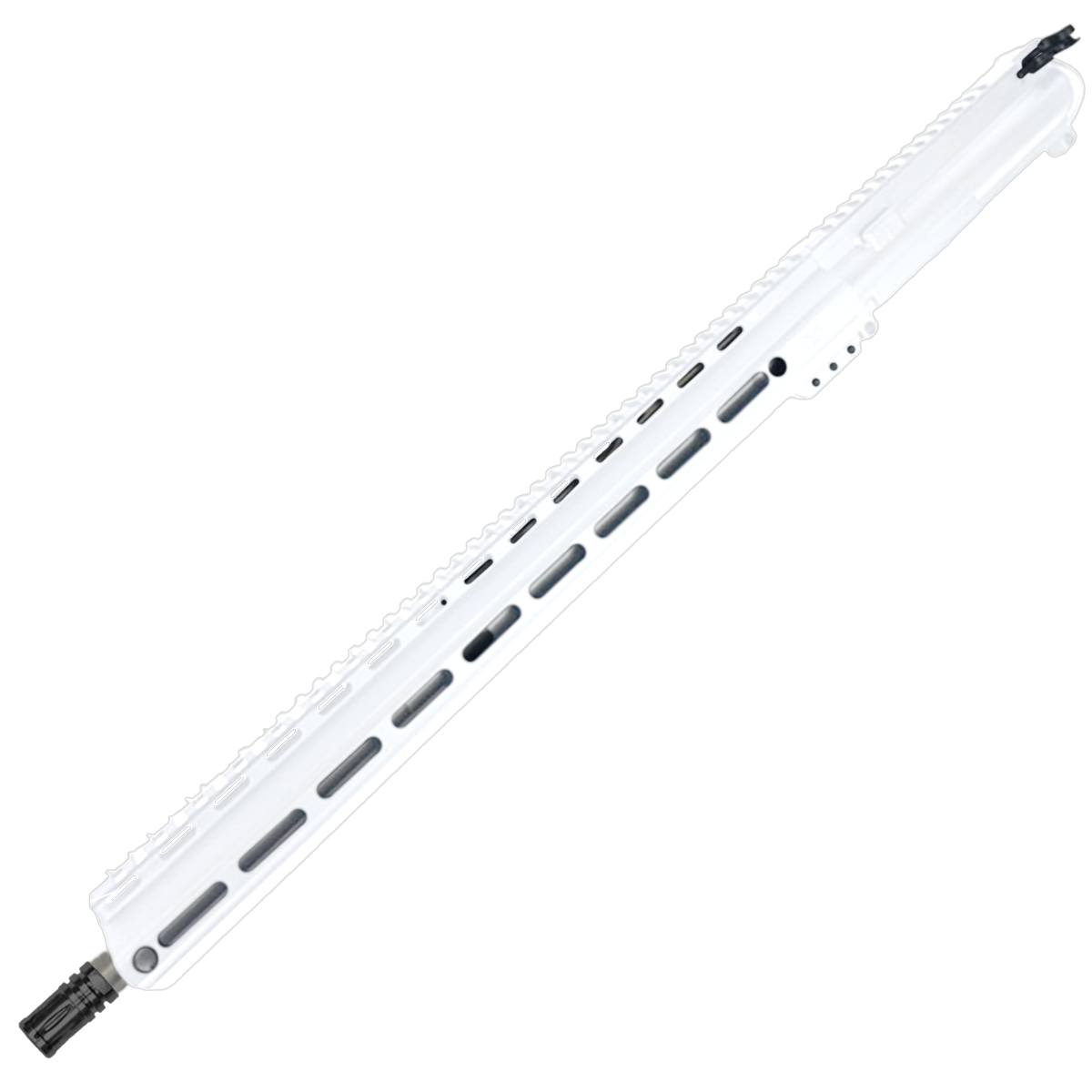 AR-15 .223 WYLDE Upper Assembly 18" Stainless Barrel 17" MLOK Rail Complete w/ Charging Handle - Storm Trooper White