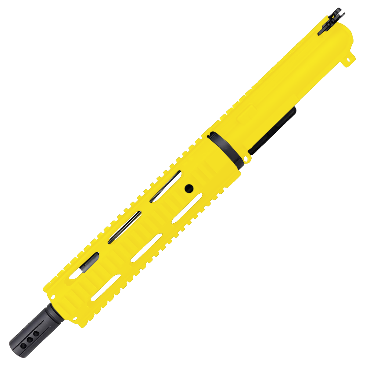 AR15 .300 Blackout Pistol Upper Assembly 10" Quadrail Handguard Complete w/ Charging Handle - Lemon Zest