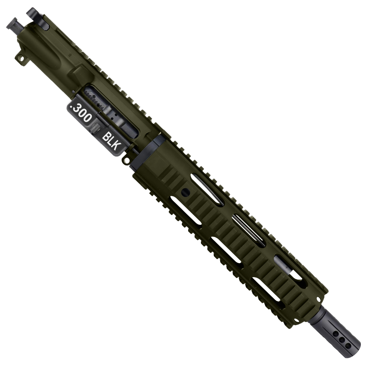 AR15 .300 Blackout Pistol Upper Assembly 10" Quadrail Handguard Complete w/ Charging Handle - Magpul ODG