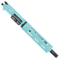 AR15 .300 Blackout Pistol Upper Assembly 10" Quadrail Handguard Complete w/ Charging Handle - Robins Egg Blue