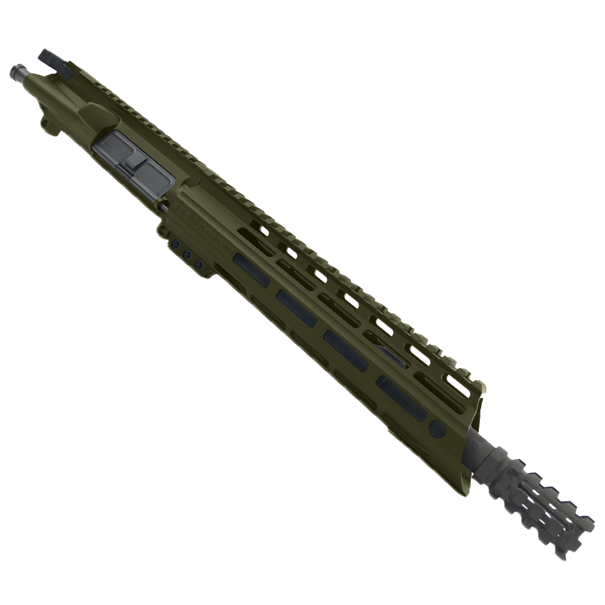 AR15 .300 Blackout Pistol Upper Assembly 10" Barrel Custom 10" Slanted MLOK Handguard Complete w/ Charging Handle - Magpul ODG
