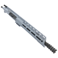 AR15 .300 Blackout Pistol Upper Assembly 10" Barrel Custom 10" Slanted MLOK Handguard Complete w/ Charging Handle - Sniper Gray