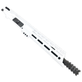 AR15 .300 Blackout Pistol Upper Assembly 10" Barrel Custom 10" Slanted MLOK Handguard Complete w/ Charging Handle - Storm Trooper White