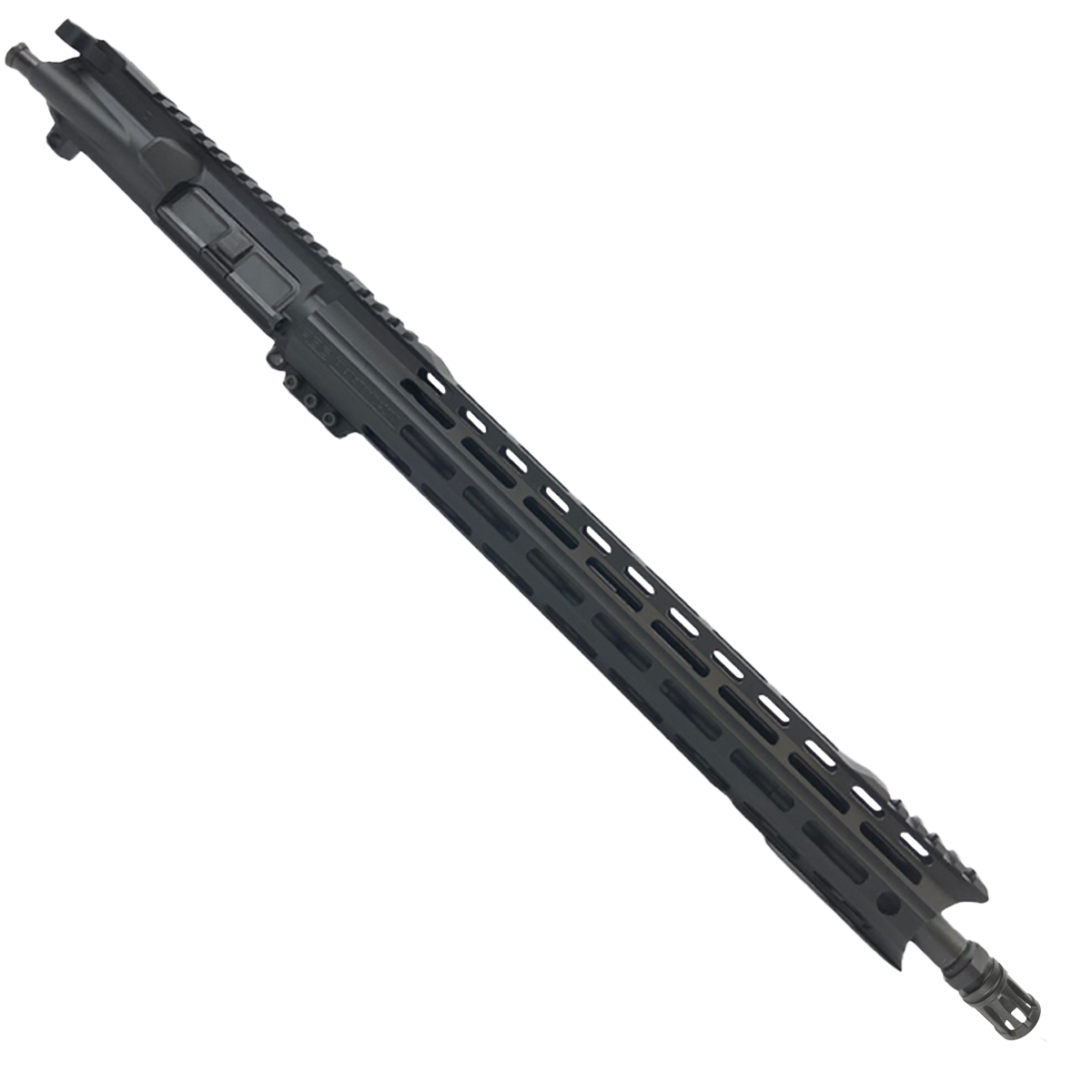 AR15 .300 AAC Blackout Rifle Upper Assembly 16" Barrel Custom 15" Top Cut Hybrid MLOK Handguard Complete w/ BCG & Charging Handle