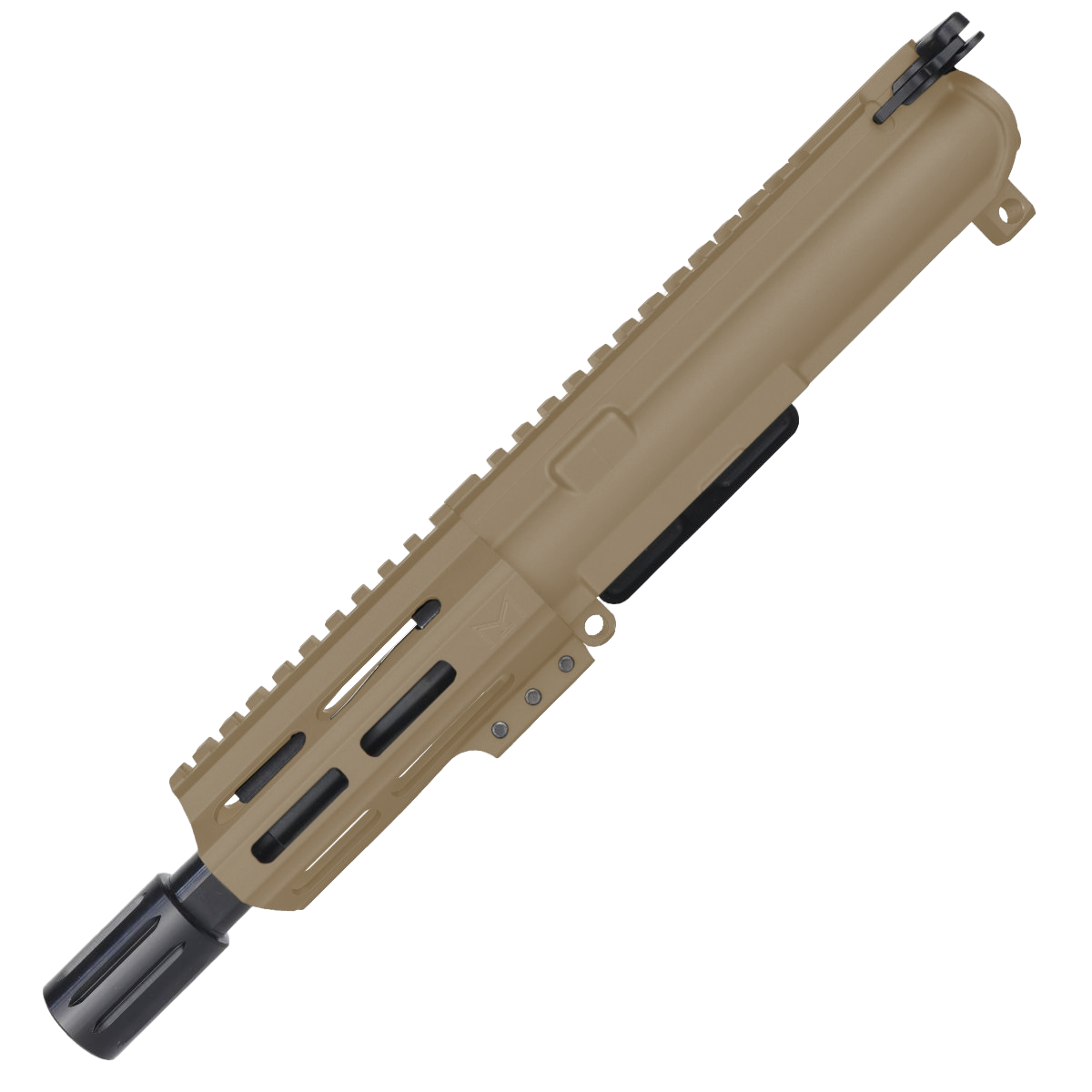 AR15 .300 Blackout Micro Pistol Upper Assembly 5" Barrel MLOK Handguard w/ Charging Handle - FDE