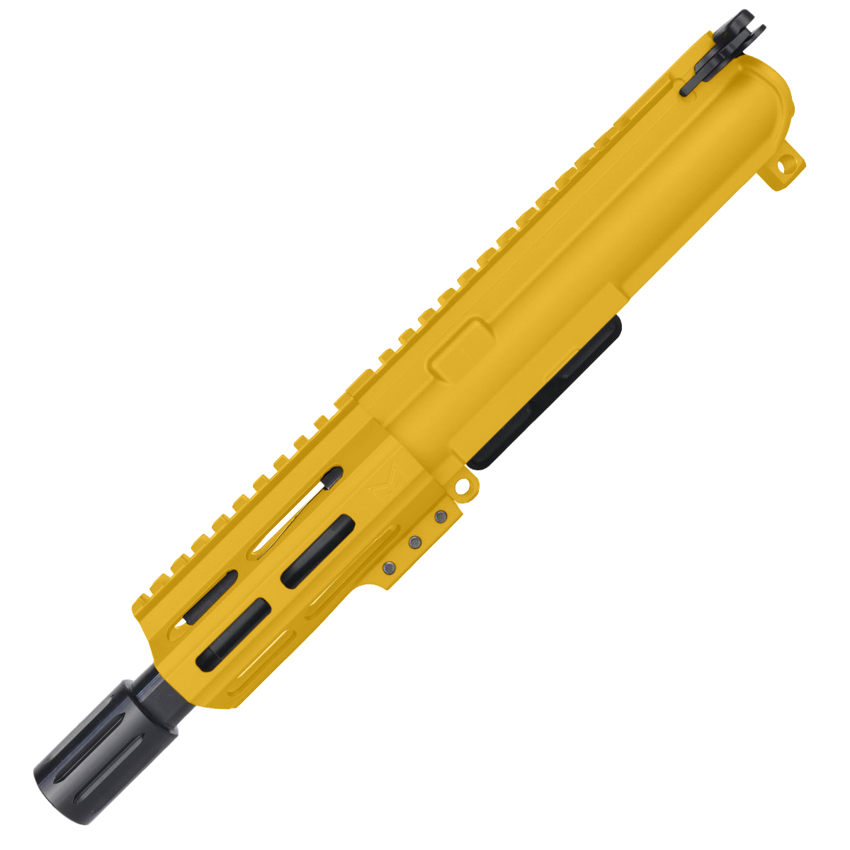 AR15 .300 Blackout Micro Pistol Upper Assembly 5" Barrel MLOK Handguard w/ Charging Handle - Gold