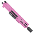 AR15 .300 Blackout Pistol Upper Assembly 5" Barrel MLOK Handguard w/ Charging Handle - Sig Pink